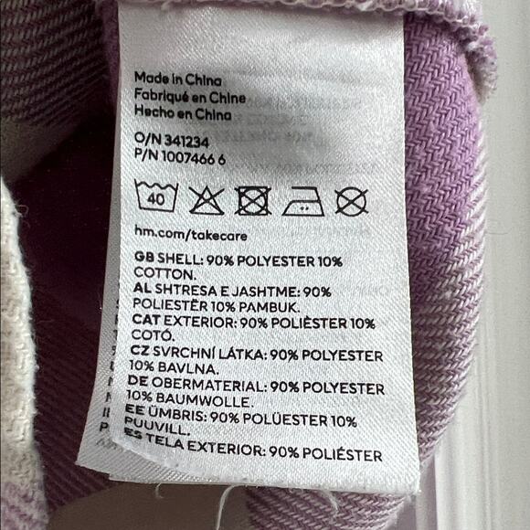 H&M Lavender and Cream Checkered Shirt - Picture 6 of 6